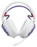 JBL Quantum 650 Wireless Over-Ear-Gaming-Headset, weiss/violett