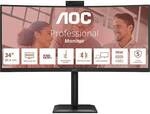 AOC CU34E4CW 34 Zoll UWQHD Curved VA LED 21:9 120 Hz Office Monitor