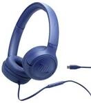 JBL TUNE 530C - USB-C kabelgebundener On-Ear-Kopfh&ouml;rer Mikrofon blau