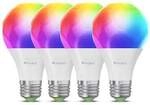 Nanoleaf Essentials Matter WLAN Smart Bulb E27 LED-Leuchtmittel 4 St&uuml;ck