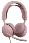 Logitech Zone Wired 2 for Business Ros&eacute;, Kabelgebundenes USB-Headset mit...