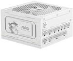 MSI MAG A1000GL PCIE5 WHITE 1000 Watt ATX 3.1 PCIe 5.1 80+ Gold Netzteil 135mm