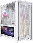 CORSAIR Frame 4000D LCD RS ARGB Wei&szlig; Midi Tower ATX Gaming Geh&auml;use