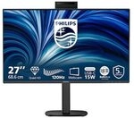 Philips 27B2N3500JH 27 Zoll QHD IPS Office Monitor 16:9 120 Hz DP/HDMI/USB-C Webcam