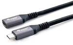 EQUIP 128370 USB 3.2 Gen 2 C auf C Verl&auml;ngerung Kabel 0.5m PD100W 4K/60Hz 10Gbps