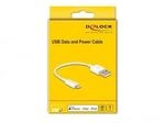 Delock USB Daten- und Ladekabel f&uuml;r iPhone&trade;, iPad&trade;, iPod&trade; wei&szlig; 15 cm