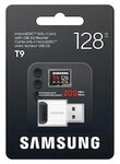 Samsung T9 microSDXC Speicherkarte 128GB (200 MB/s, Class 10, A2, V30, U3) mit Reader