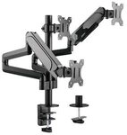 EQUIP 650134 17"-27" Neig-/schwenkbare Verdreifachenmonitorhalter