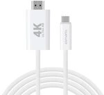 4smarts USB-C auf HDMI Kabel 2m, wei&szlig;