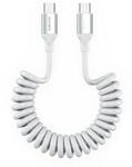 4smarts USB-C Spiralkabel 100W Wei&szlig;