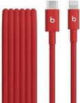 Beats USB-C zu Lightning gewebtes Kabel 1.5 m Rapid Red