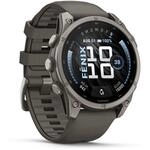 Garmin Fenix 9 - 47 mm, AMOLED Pebble Gray QuickFit&reg;-Silikon-Armband
