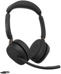 Jabra Evolve3 65 Stereo UC Schwarz Kabelloses Bluetooth-Headset, USB-A Dongle, ANC,
