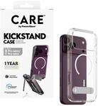 CARE by PanzerGlass Kickstand Case Transparent m. Weiss MagSafe iPhone 17/18 Pro Max