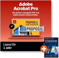 Adobe Acrobat Pro | Download & Key | inkl. Acronis True Image