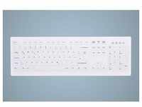 Cherry AK-C8100F-U1-W/GE Kabelgebundene Tastatur USB Weiß (Wischdesinfektion)