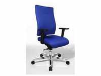 Topstar Bürodrehstuhl PROFI STAR 15, ergonomische Rückenlehne, blau