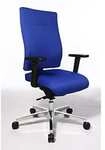 Topstar B&uuml;rodrehstuhl PROFI STAR 15, ergonomische R&uuml;ckenlehne, blau