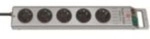 Brennenstuhl Super-Solid Line Steckdosenleiste 5-fach silber 2,5m H05VV-F