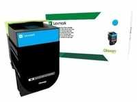 Lexmark 802SC Rückgabe-Tonerkassette Cyan für ca. 2.000 Seiten
