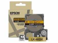 Epson C53S654001 Schriftband LK-4KBK Satinband 12mmx5m schwarz/gold