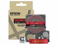 Epson C53S654031 Schriftband LK-4PBK Satinband 12mmx5m schwarz/pink