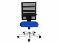 Topstar Bürodrehstuhl X-PANDER, Netzrückenlehne, schwarz/blau