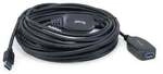 EQUIP 133347 Aktive USB 3.0 Verl&auml;ngerungskabel, M/F, 10m, 5Gbps, Schwarz