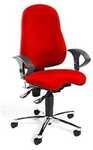 Topstar B&uuml;rodrehstuhl SITNESS 10 mit verstellbaren Armlehnen, rot