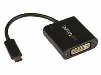 Startech USB-C zu DVI Adapter St./Bu. schwarz