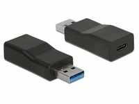 DeLOCK USB 3.1 Adapter USB-A zu USB-C Gen2 aktiv St./Bu. 65696 schwarz