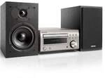 Denon D-M41DAB FM/DAB/CD Receiver, Bluetooth, inkl. Lautsprecher, Silber/Schwarz