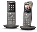 Gigaset CL660HX Duo 2x Universal Mobilteil DECT/-CAT-iq f&auml;hig schwarz/anthrazit