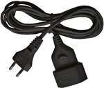 Brennenstuhl Kunststoff-Verl&auml;ngerungskabel Euro Stecker/ Kupplung 3m schwarz
