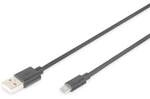 DIGITUS USB 2.0 Anschlusskabel, Typ A - micro B St/St, 1.8m schwarz