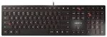 Cherry KC 6000 Slim Keyboard US Layout mit Euro Symbol USB schwarz