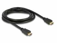 Delock Kabel High Speed HDMI mit Ethernet – HDMI A Stecker > HDMI Stecker 4K 2m
