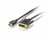 EQUIP 119322 HDMI ZU DVI-D Single Link Adapter Kabel, Stecker / Stecker, 2.0m