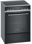 Siemens HK9S5A240 IQ500 Elektroherd mit Glaskeramik-Kochfeld freistehend edelstahl