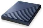 WD My Passport Ultra 2 TB 2.5 Zoll USB-C 3.0 (5Gb/​s) Blau externe Festplatte HDD