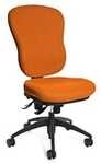 Topstar B&uuml;rodrehstul WELLPOINT 30 SY, Hochlehner m. Formschaum-Polsterung,orange