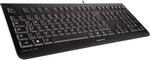 Cherry KC 1000 Keyboard USB schwarz EU(USA+ &euro;-Symbol)