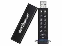 iStorage datAshur USB2.0 Flash Drive 8GB Stick mit PIN-Schutz Aluminium Schwarz