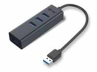 i-tec USB-A HUB 3 port USB 3.0 + Gigabit Ethernet Adapter Metall