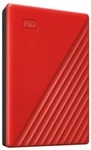 WD My Passport 2 TB 2.5 Zoll USB 3.0 Micro-B (5Gb/​s) Rot externe Festplatte HDD