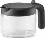 Delonghi DLSC021 Glaskanne f&uuml;r Kaffee-/Espressomaschinen Transparent-Schwarz