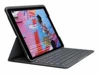 Logitech Slim Folio Hülle und Tastatur für Apple iPad 10,2" 2019 span. Layout