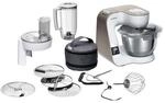 Bosch MUM5XW20 K&uuml;chenmaschine mit Waage wei&szlig;/champagne