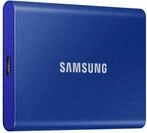 Samsung Portable SSD T7 1 TB USB-C 3.1 (10Gb/​s) Indigo Blue externe Festplatte SSD