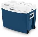Mobicool MT35W thermoelektrische K&uuml;hlbox 34L 12V / 240V blau mit Rollen